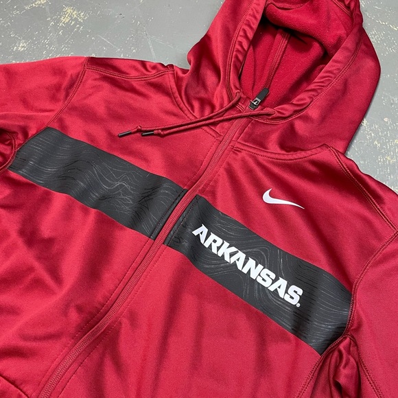 Nike Arkansas Razorbacks Full Zip Hooded Sweater 35901X-AK1 Medium NCAA - Picture 4 of 8